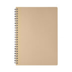 Cahier à spirale en cuir recyclé A5 personnalisable 80 pages Made in France - Liber | pandacolach - thumb