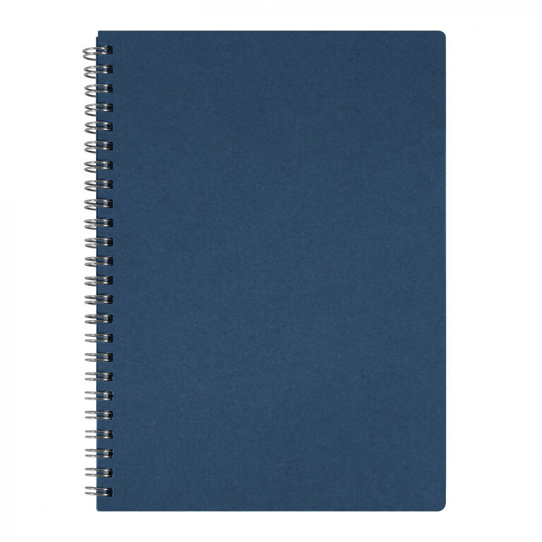 Cahier à spirale en carton et papier recyclé A5 personnalisable 80 pages Made in France - Frenchie | pandacolach