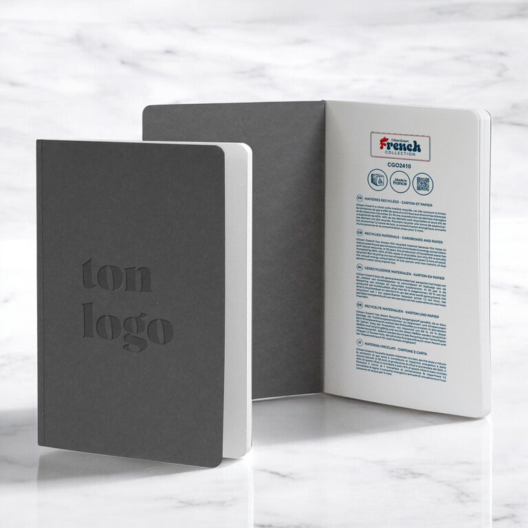Carnet dos collé A5 personnalisable 80 pages Made in France - Cogita | pandacolach