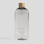 Bouteille personnalisable en verre Made in France 750ml - Bubu | pandacolach - thumb - 2