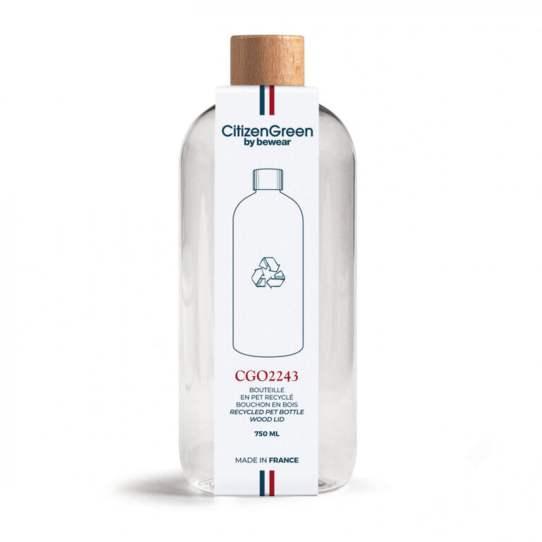 Bouteille personnalisable en verre Made in France 750ml - Bubu | pandacolach - 1