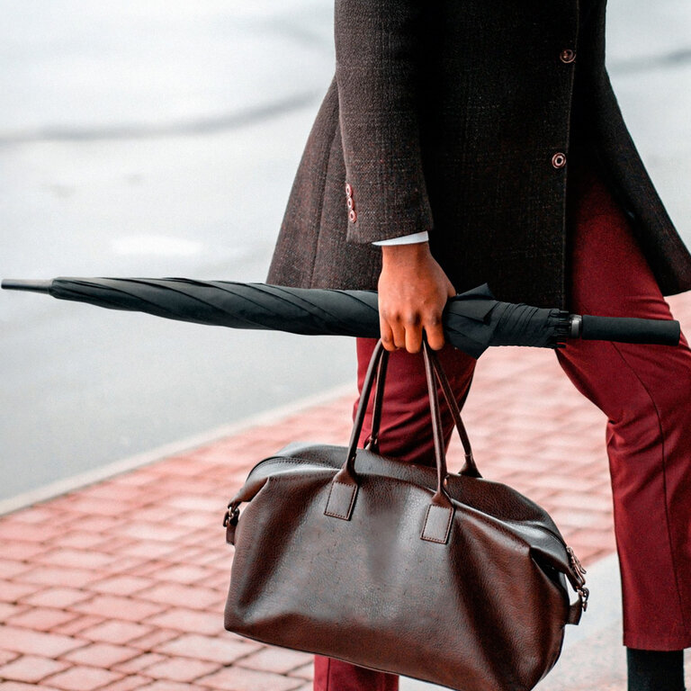 Parapluie de ville grand format personnalisable - Deluge | pandacolach - 1