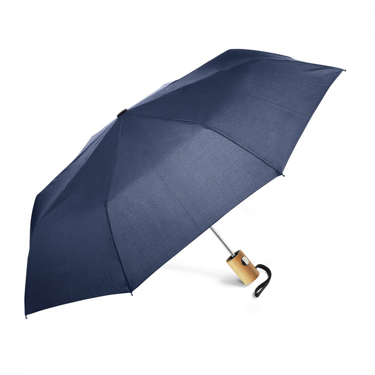Parapluie pliable personnalisable manche en bois - Rainfall bois | pandacolach