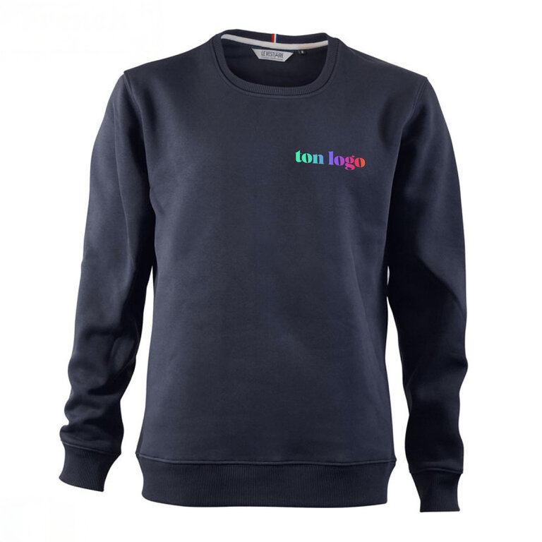 Sweatshirt en coton biologique 360gr personnalisable Made in France - Archibald | pandacolach