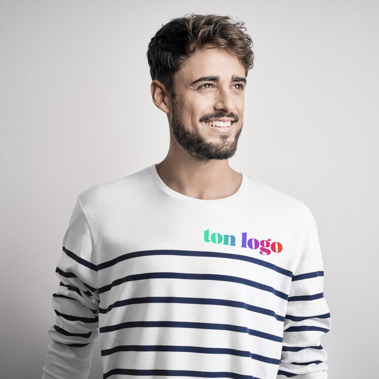 Marinière en coton 100% biologique 230gr personnalisable Made in France - Malo | pandacolach