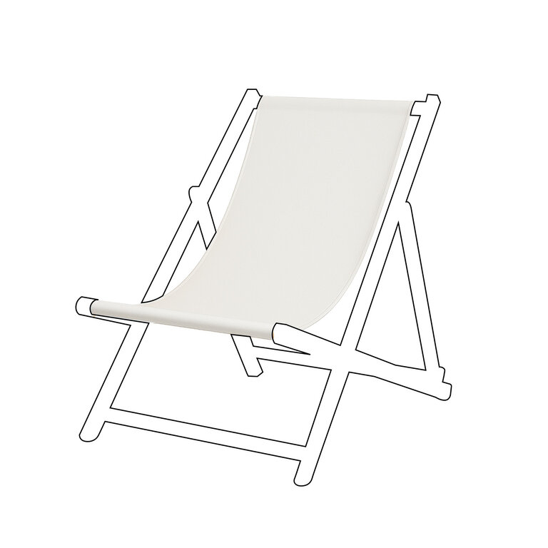 Toile de remplacement personnalisable pour chilienne 123 x 58 cm- Lima toile | pandacola - 2