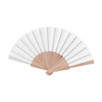 Eventail personnalisable avec manche en bois - Freshai pastel | pandacola - thumb