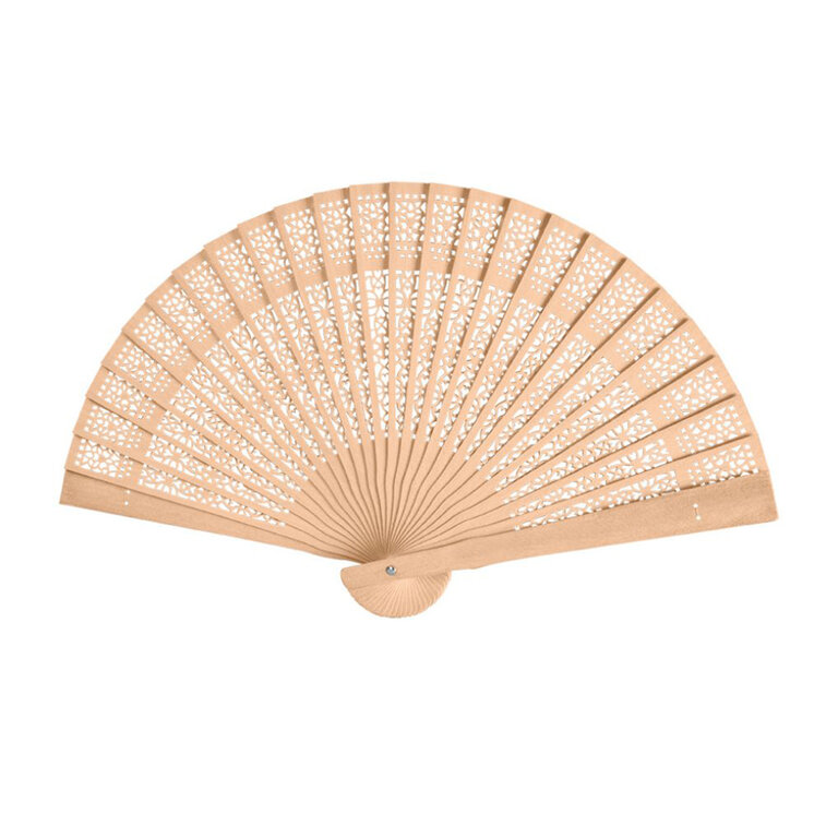 Eventail personnalisé en bois avec finition - Gala | pandacolach