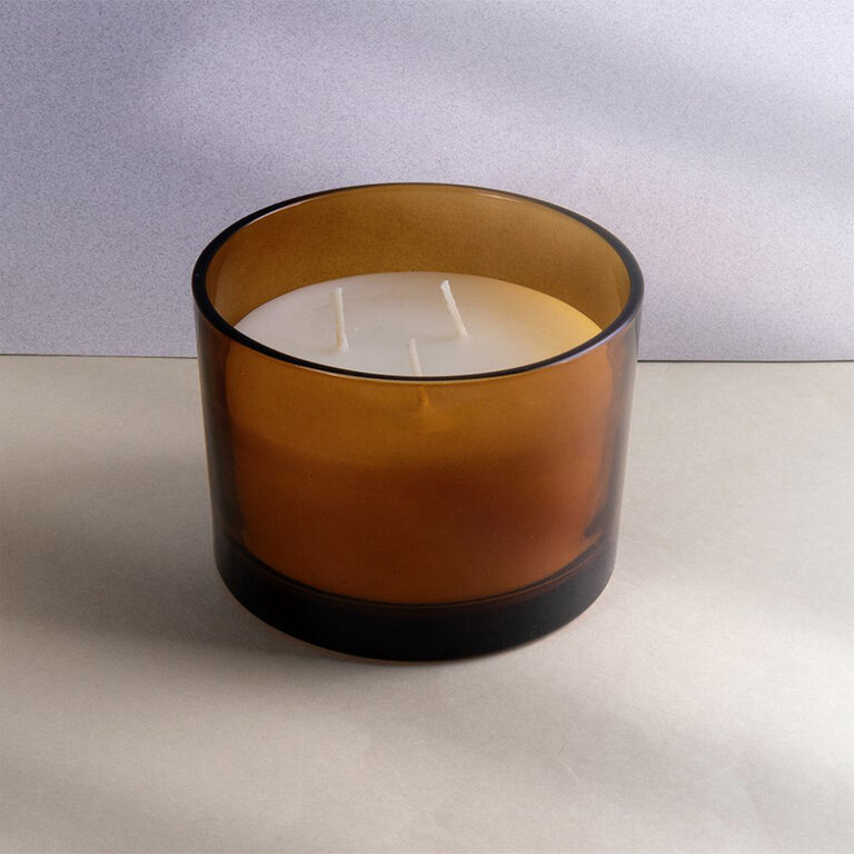 Bougie personnalisable 310 gr en verre triple mèche - Alice | pandacolach - 2