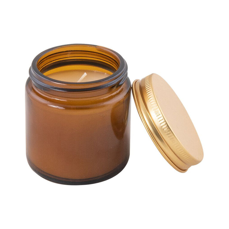 Bougie personnalisée 75gr en verre avec couvercle - Orki | pandacolach