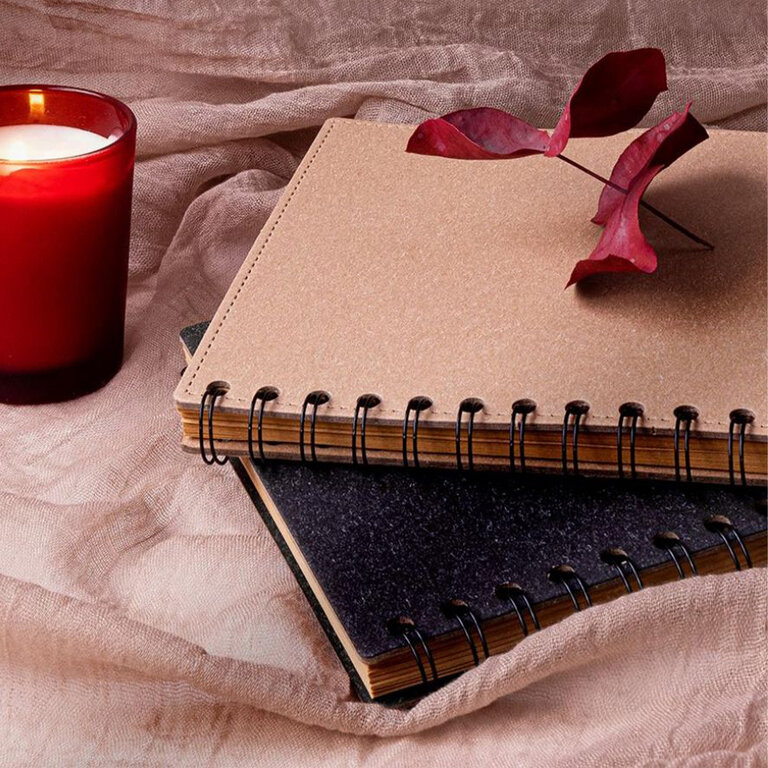 Carnet publicitaire avec spirale et 60 feuilles lignées - Kaisen | pandacola - 1