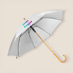 Parapluie personnalisable 100 cm automatique manche bois - Cindy | pandacola - thumb - 1
