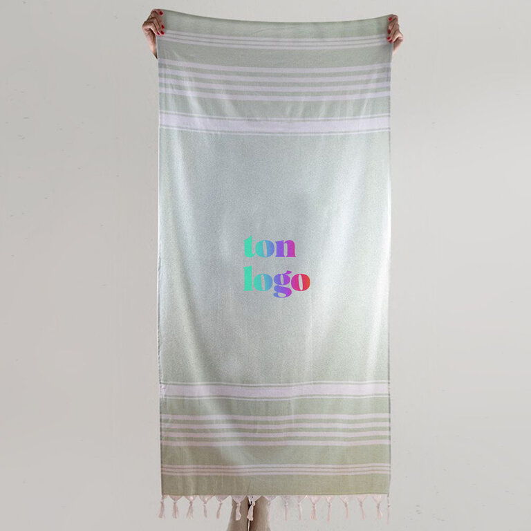 Fouta personnalisable une face coton et une face éponge - Duola | pandacolach - 4