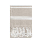 Fouta publicitaire 170 gr/m²  rayées avec franges - Aloha | pandacolach - thumb