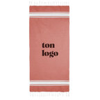 Fouta personnalisable en coton recyclé 170 gr/m² avec frange - Maeva | pandacola - thumb - 3