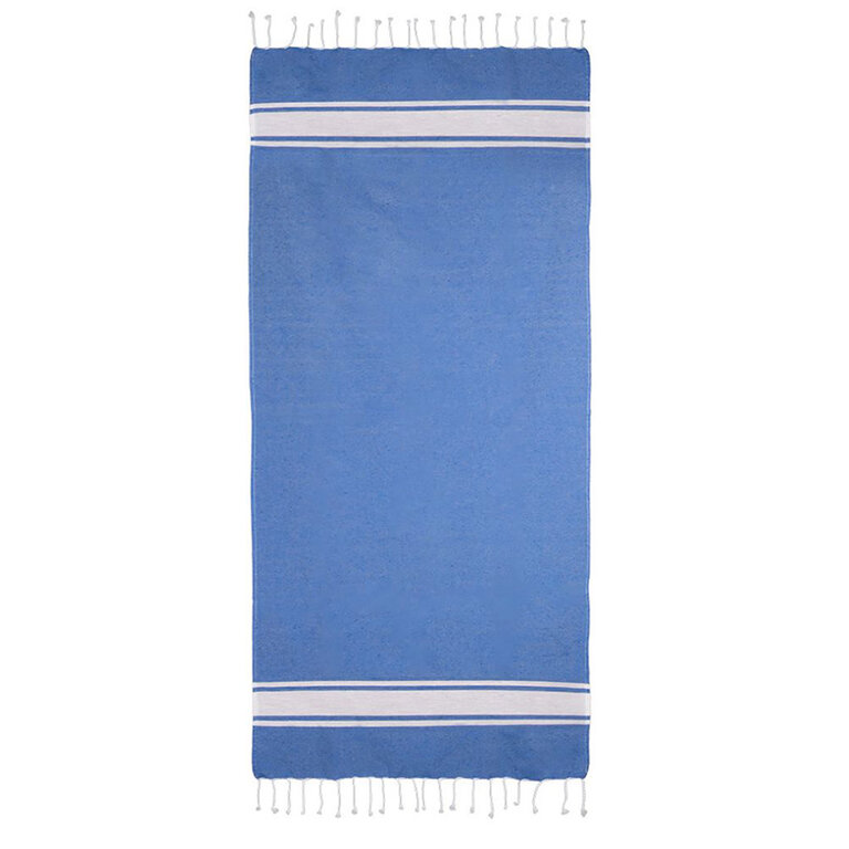 Fouta personnalisable en coton recyclé 150 gr/m² avec frange - Maeva | pandacolach - 1