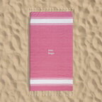 Fouta personnalisable en coton recyclé avec franges - Dodo uni 180G | pandacola - thumb - 2