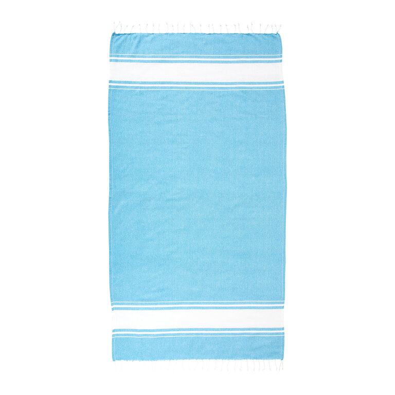 Fouta personnalisable en coton recyclé avec franges 180 gr/m² - Dodo 180G | pandacolach - 1