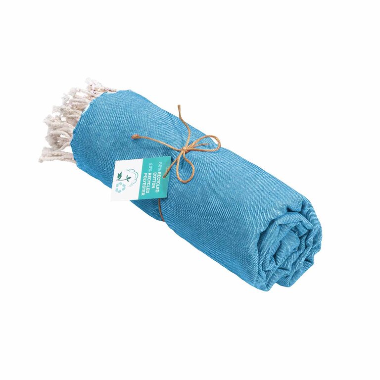 Fouta personnalisable en coton recyclé avec franges - Dodo uni 180G | pandacola