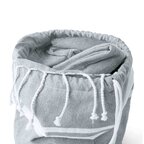 Sac à cordelettes fouta personnalisable en coton recyclé 170 gr/m² - Plaza | pandacola - thumb - 2