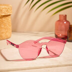 Lunettes de soleil personnalisables transparentes - Tek | pandacola - thumb - 1