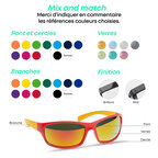Lunettes de soleil de sport personnalisables mix & match - Turlo | pandacola - thumb - 2