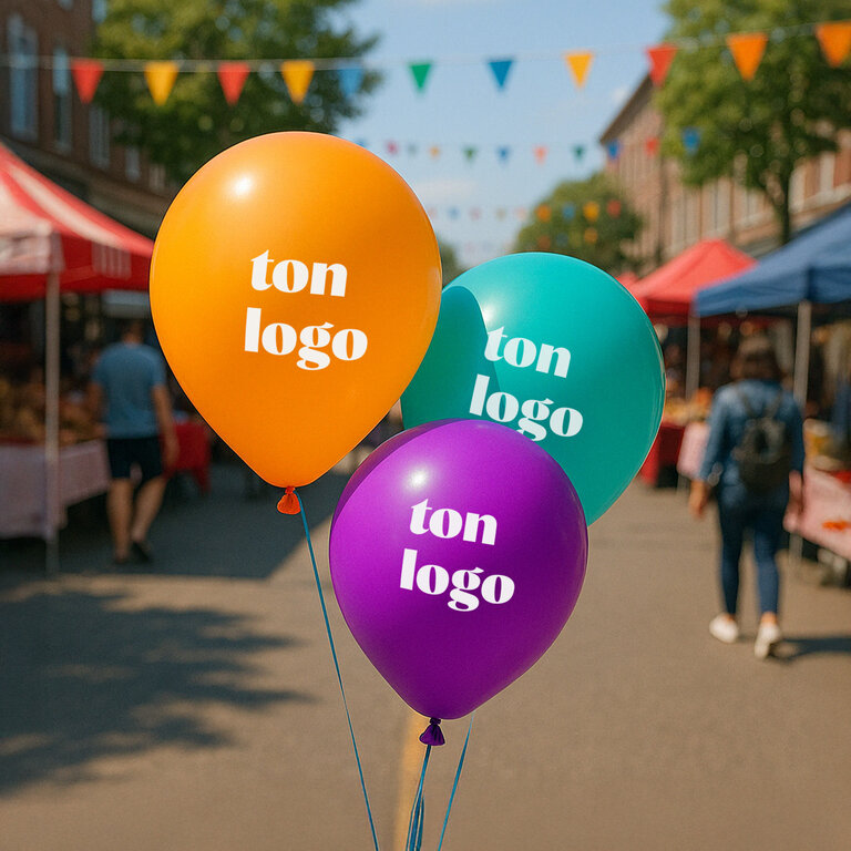 Ballon de baudruche personnalisable 27x32 cm - Globus | pandacolach