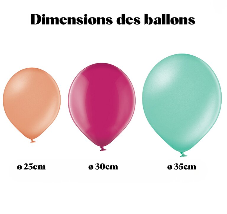 Ballon de baudruche personnalisable ⌀25 cm - Globus Métallique | pandacolach - 1
