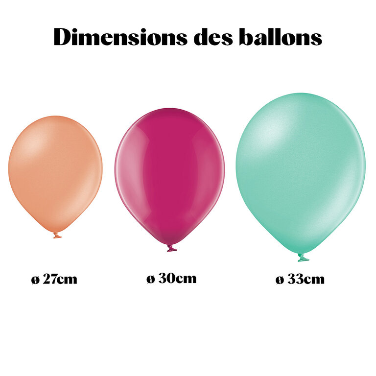 Ballon de baudruche personnalisable 27x32 cm - Globus Métallique | pandacolach - 3