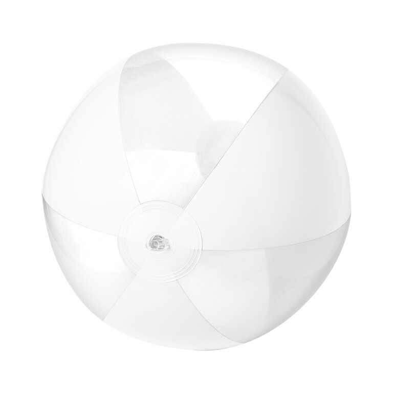 Ballon de plage personnalisé gonflable rayé transparent ø28cm - Nataninio | pandacolach