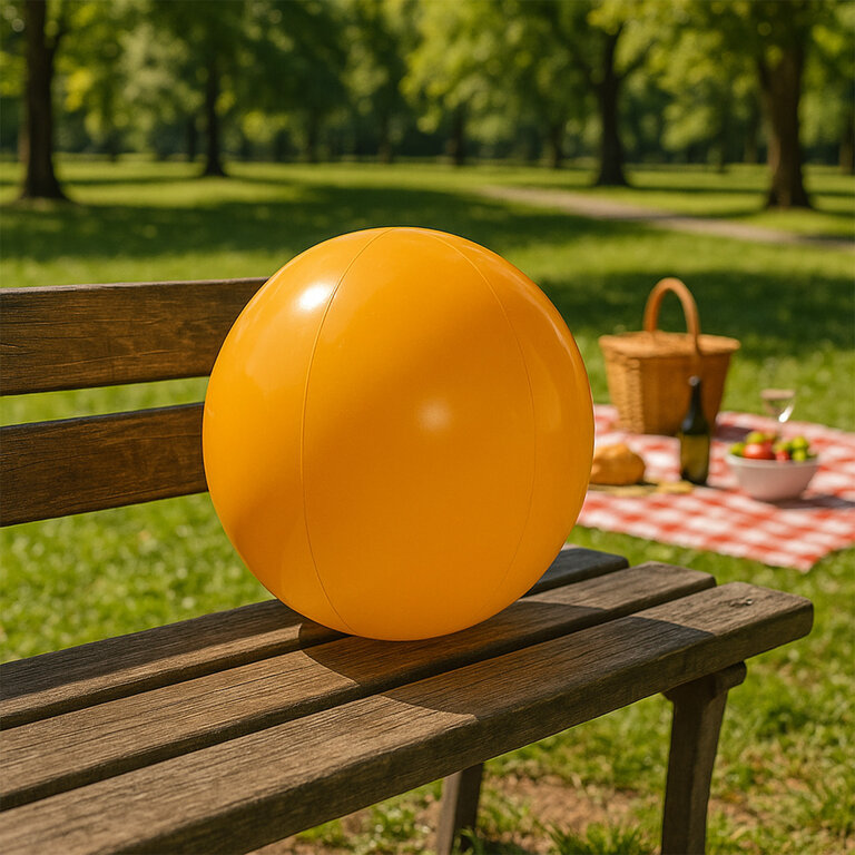 Ballon de plage personnalisé gonflable uni ø40cm - Nataninio | pandacolach - 2