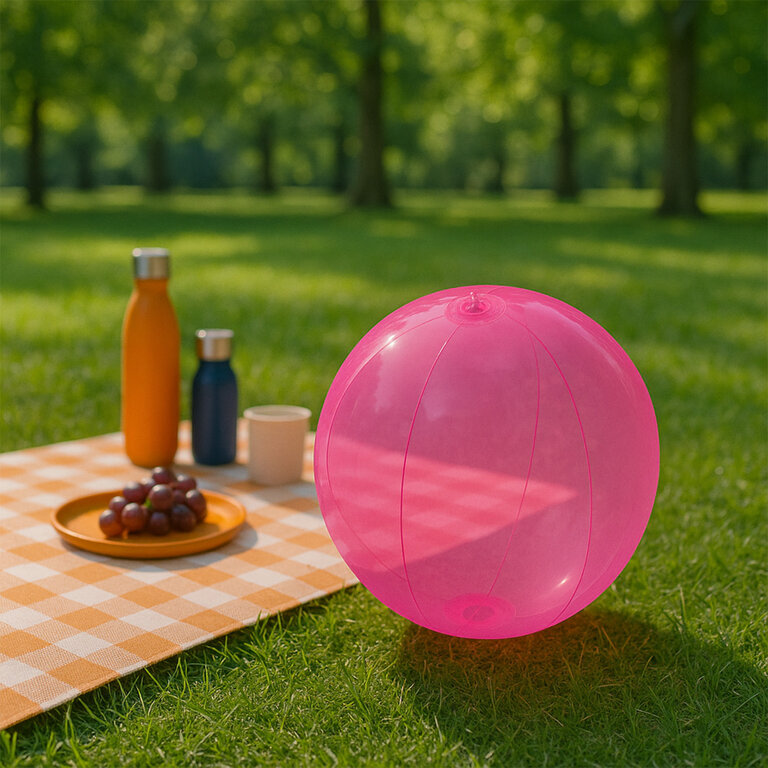 Ballon de plage personnalisé gonflable uni transparent ø28cm - Nataninio | pandacolach - 2