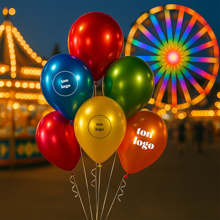 Ballon de baudruche personnalisable 33x38 cm - Globusmax Métallique | pandacola