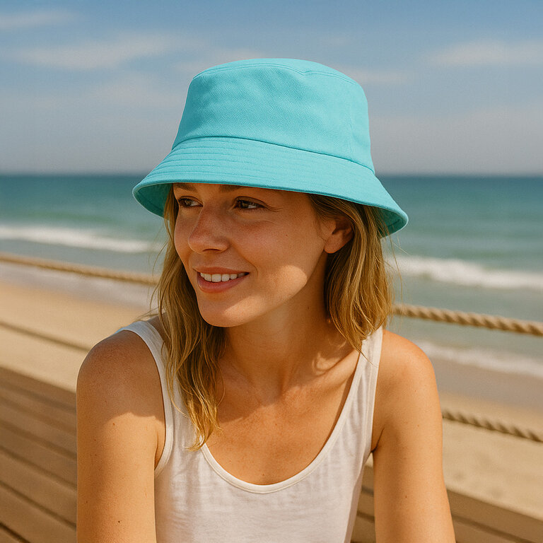 Bob personnalisable en coton avec visière - Hau | pandacolach - 5