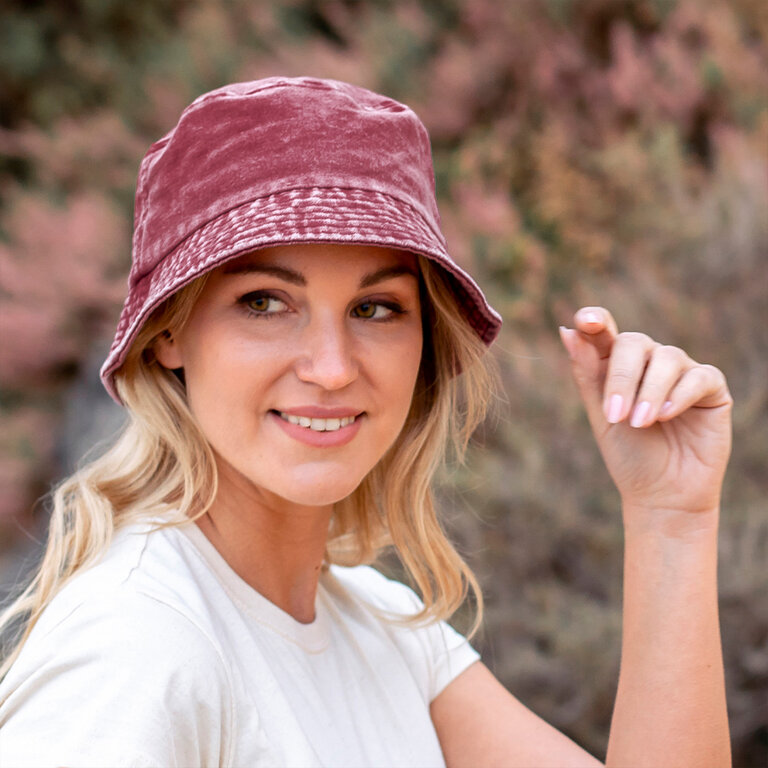 Bob personnalisé en coton effet lavé - Bun | pandacolach - 2