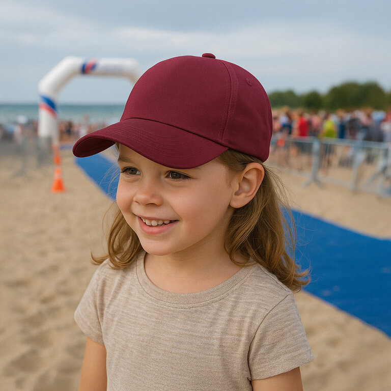 Casquette personnalisable enfant en coton 5 panneaux 185 gr/m² BEECHFIELD® - Plinko | pandacolach - 5
