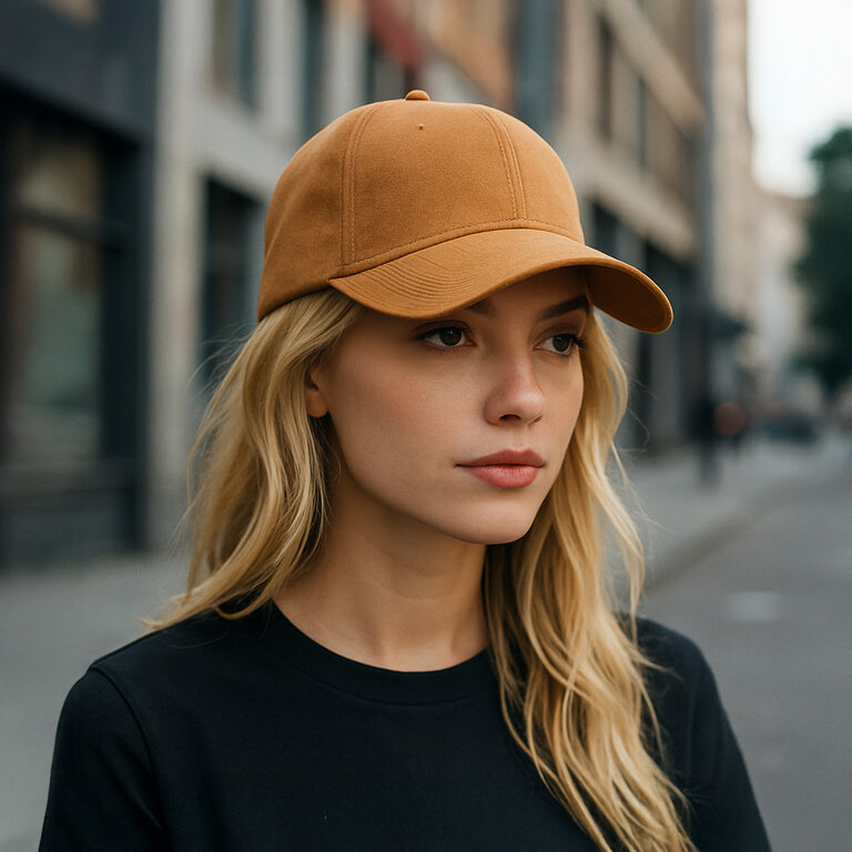 Casquette personnalisable effet daim 6 panneaux BEECHFIELD® - Damina | pandacolach - 4