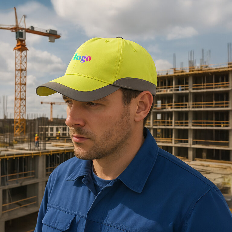 Casquette réfléchissante personnalisée 5 panneaux ATLANTIS® - Hir | pandacola