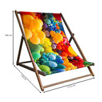 Chilienne en bois personnalisée XL 190 x 170 x 8 cm - Dab | pandacola - thumb - 2