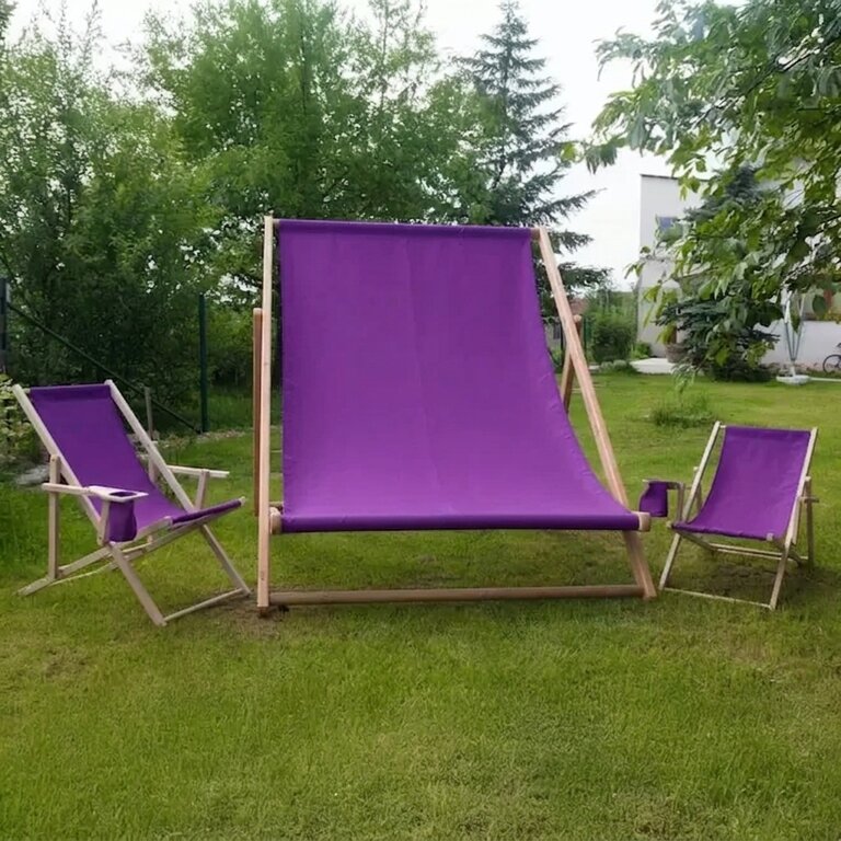 Chilienne géante en bois publicitaire 250 x 172,5 x 8 cm - Tulum XXL | pandacola - 1