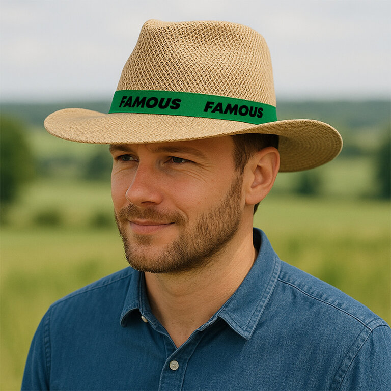 Chapeau synthétique personnalisé avec bandeau - Zila | pandacolach