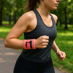 Bracelet personnalisé en rPET avec poche -  Run | pandacola - thumb - 1