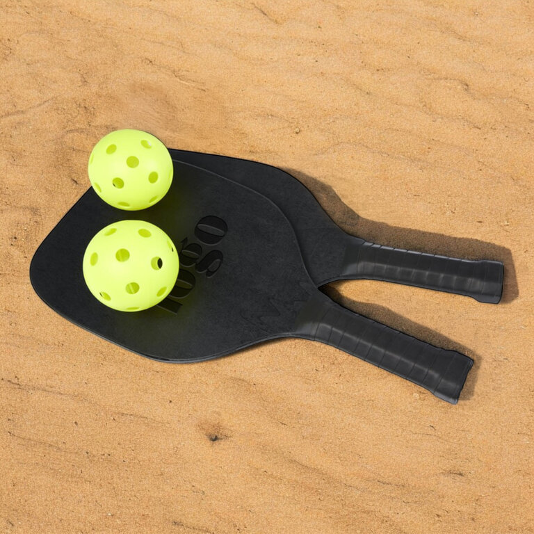 Raquettes de plage personnalisables en bois de peuplier - Rafael | pandacolach