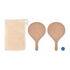 Raquettes de plage personnalisables en bois - Joko | pandacolach - thumb - 3