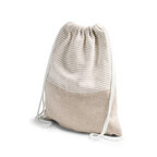 Sac à cordelettes fouta personnalisable en coton recyclé 180 gr/m² - Stefan | pandacolach - thumb - 2