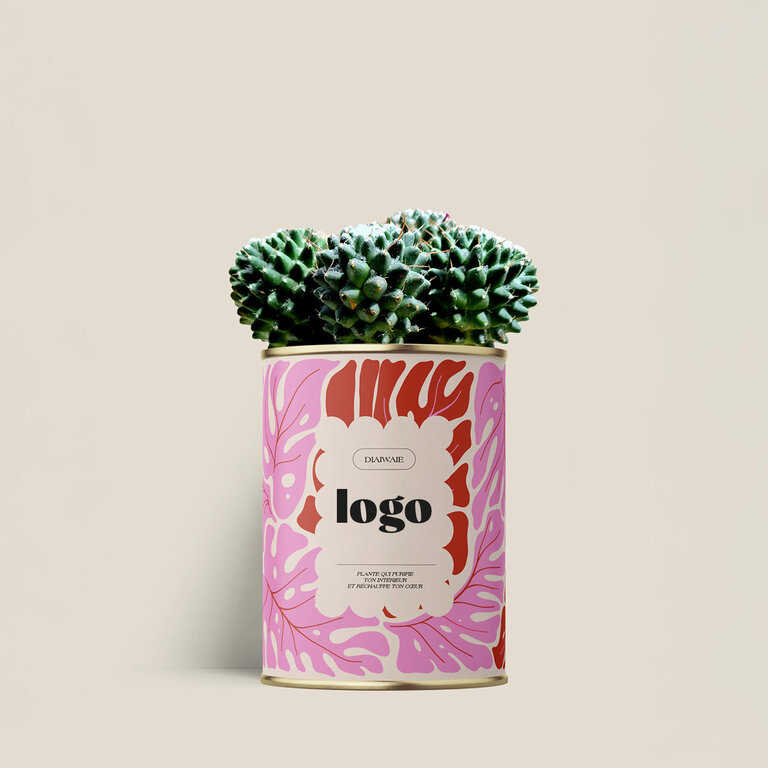 Plante dépolluante personnalisable - Porte bonheur | Diaïwaïe | pandacolach