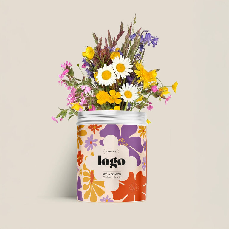 Kit de graines personnalisable Made in France - La vie est une fleur | Diaïwaïe | pandacolach