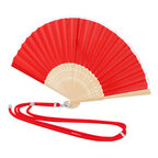 Eventail personnalisé en bambou et polyester avec cordon - Inventair Link | pandacolach - thumb - 4