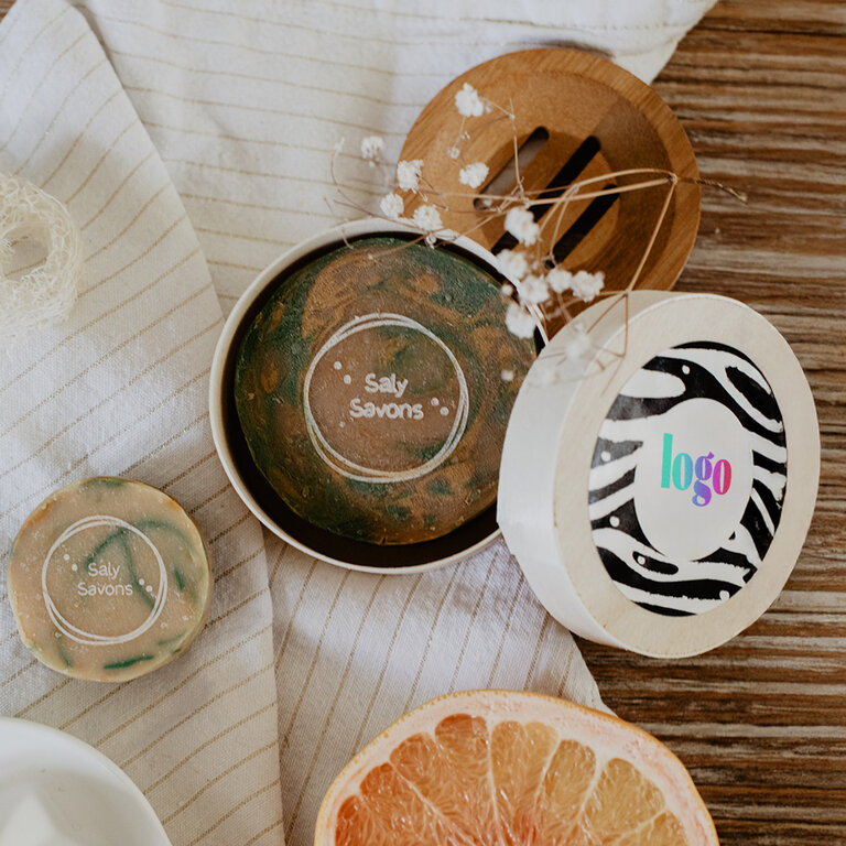 Savons solides naturels pour le visage et le corps personnalisables Made in France | pandacola