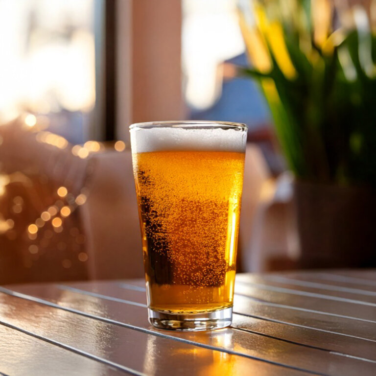 Verre à bière shaker personnalisable en verre transparent 37cl | pandacolach